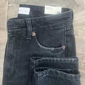 Black jeans high rise ankle length Zara denim (new with tag)